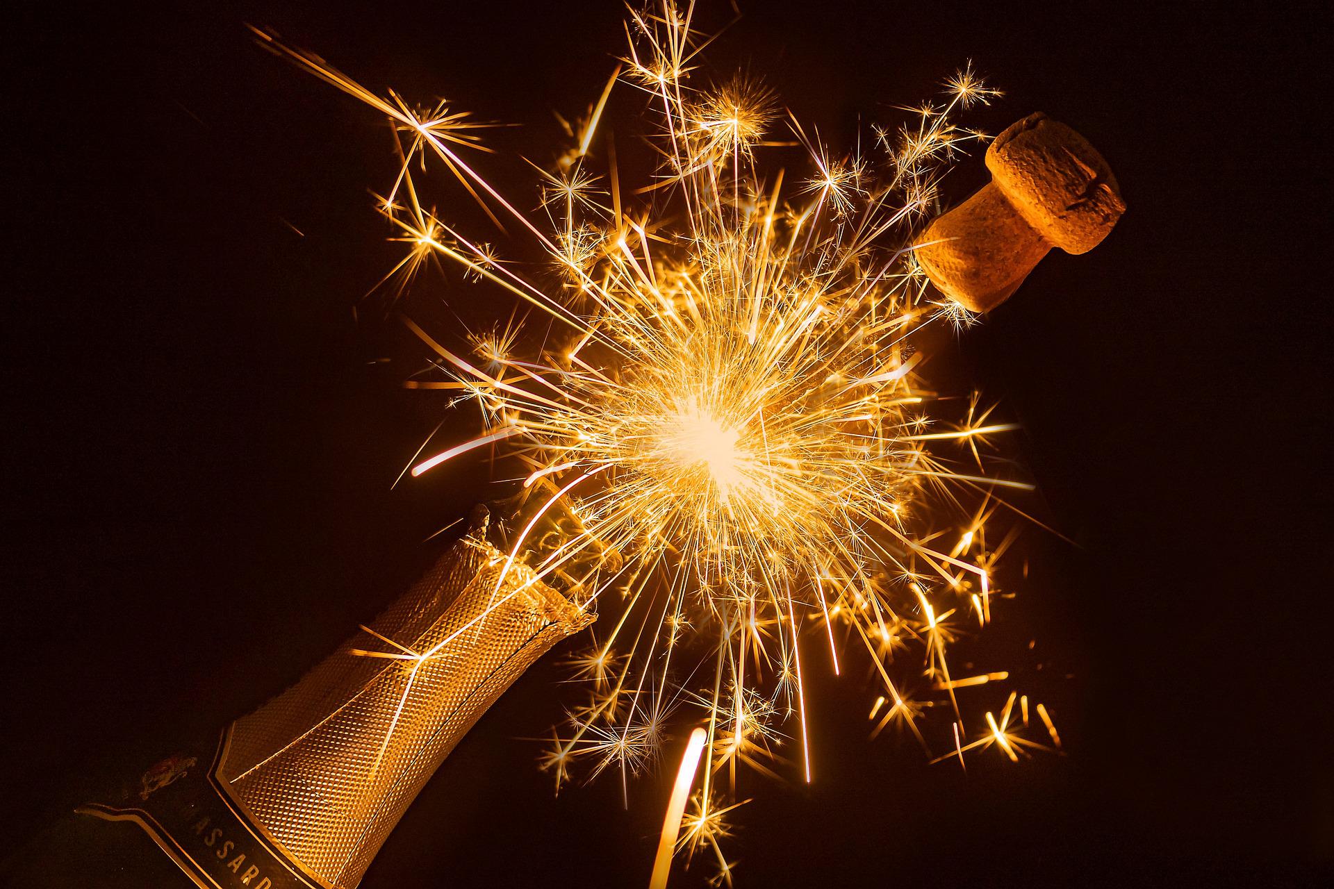 Wine bottle | Fireworks