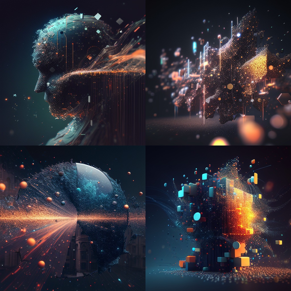 Software powered by data | Non-realistic view particle