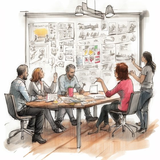 group-brainstorming-design-thinking